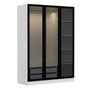 Hanah Home Armario Kale White Black